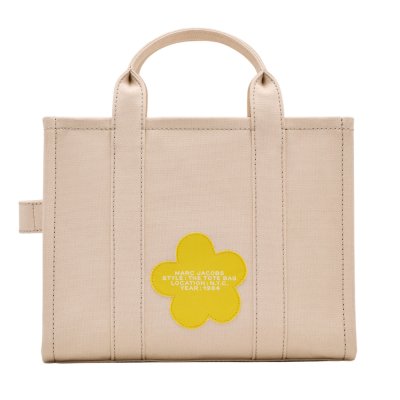 THE DAISY SCRIPT CANVAS MEDIUM TOTE BAG
